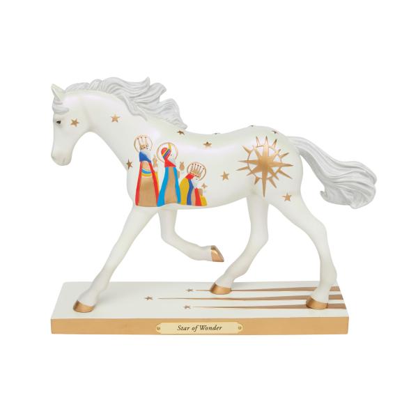 Enesco The Trail of Painted Ponies クリスマススター 3人の賢者の置物 7.3インチ マルチカラー