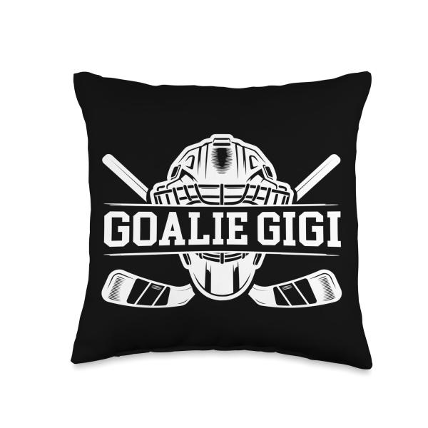 Ice Hockey Goalie Gigi Of A Hockey Keeper Gigi Grandma Throw Pillow