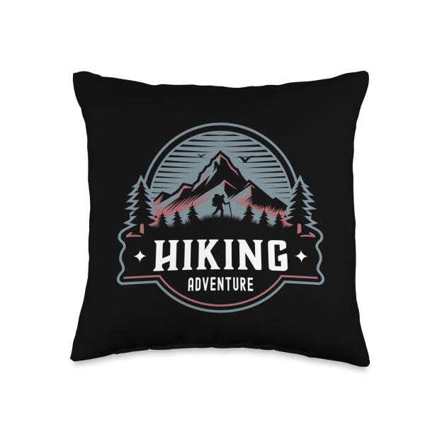 Hiking Adventure Outdoor Survival Bushcraft Skills Nature Throw Pillow