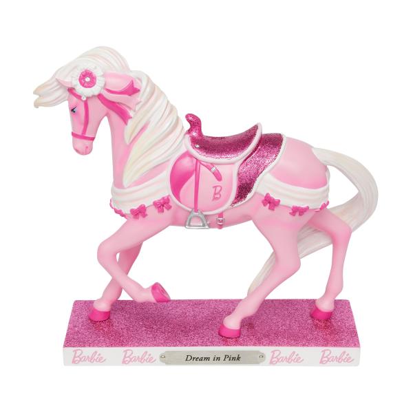 Enesco The Trail of Painted Ponies Barbie Dream in Pink Horse Figurine, 7.3 Inch