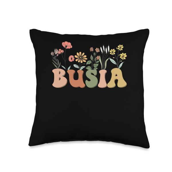 Wildflowers Busia Floral Mother's Day Busia Throw Pillow