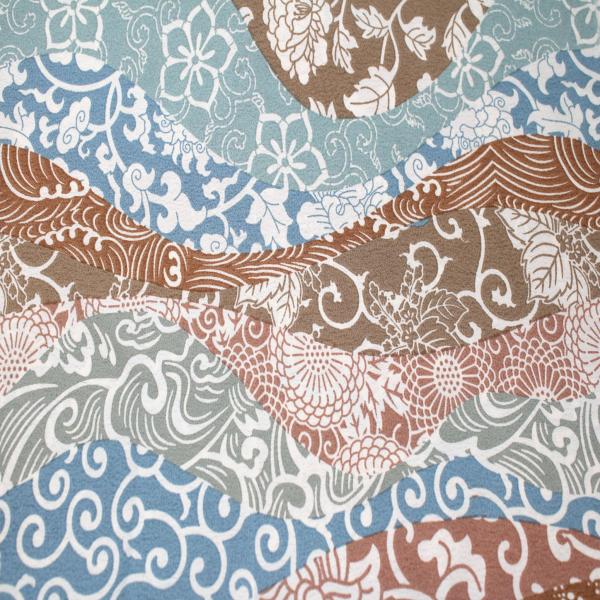Stylish FABRIC 58" Wide Printed 100% Polyester Moroccan Fabric by The Yard-No Stretch-Ideal for Apparel, Skirts, Dresses, Headbands, Accessories, Home