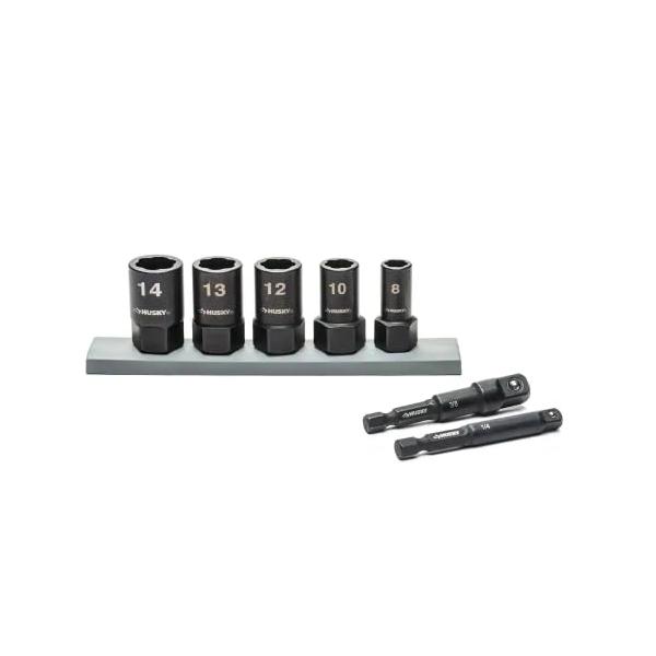 Husky Metric Dual Direction Extraction Socket Set (7-Piece)