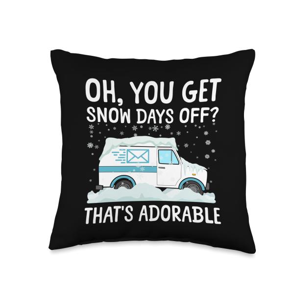 Funny Rural Mail Carrier Design For Men Women Rural Carrier Throw Pillow