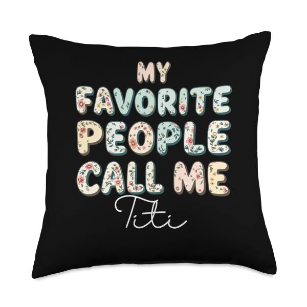 Wildflowers Titi Floral Mother's Day Titi Throw Pillow