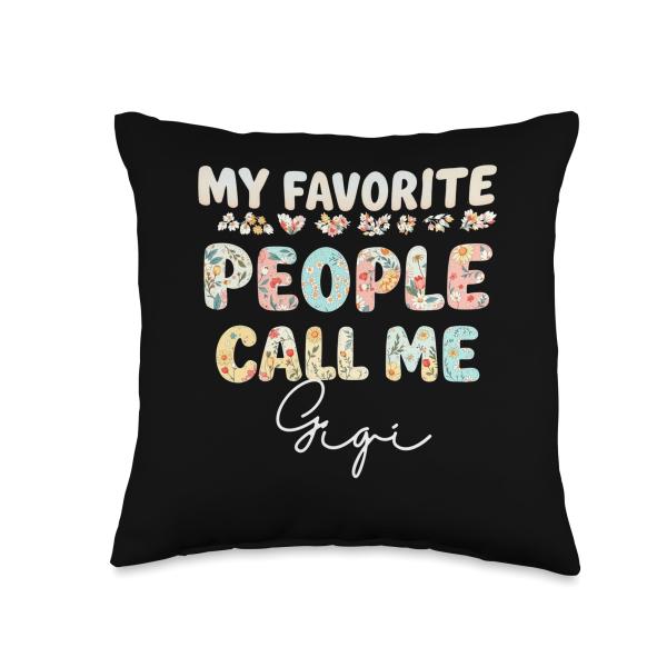 Wildflowers Gigi Floral Mother's Day Gigi Throw Pillow