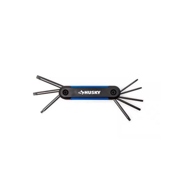 Husky Folding Hex Key Set, Torx (8-Piece)