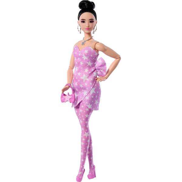 Barbie デラックススタイル No.11 ピンクデニム星柄ワンピース