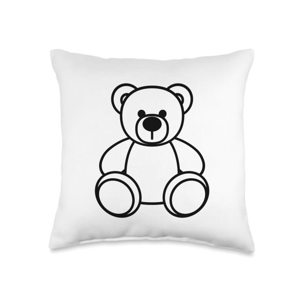 Cuddly Teddy Bear Plush Toy for Babies and Toddlers Throw Pillow