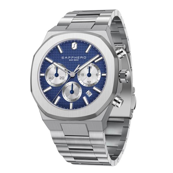 SAPPHERO Watches for Men Luxury Men's Watch 50M Waterproof Men's Wrist Watch Business Date Sport time Fashion Stainless Steel Sliver/Blue/Black/Green/