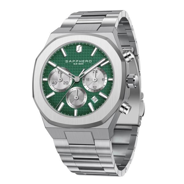 SAPPHERO Watches for Men Luxury Men's Watch 50M Waterproof Men's Wrist Watch Business Date Sport time Fashion Stainless Steel Sliver/Blue/Black/Green/