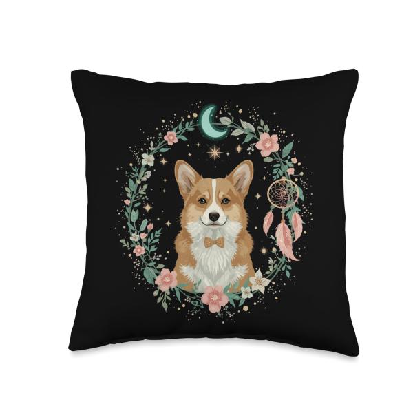 Corgi Dreamland Dog Puppy Loyal House Dog Apartment Dog Throw Pillow
