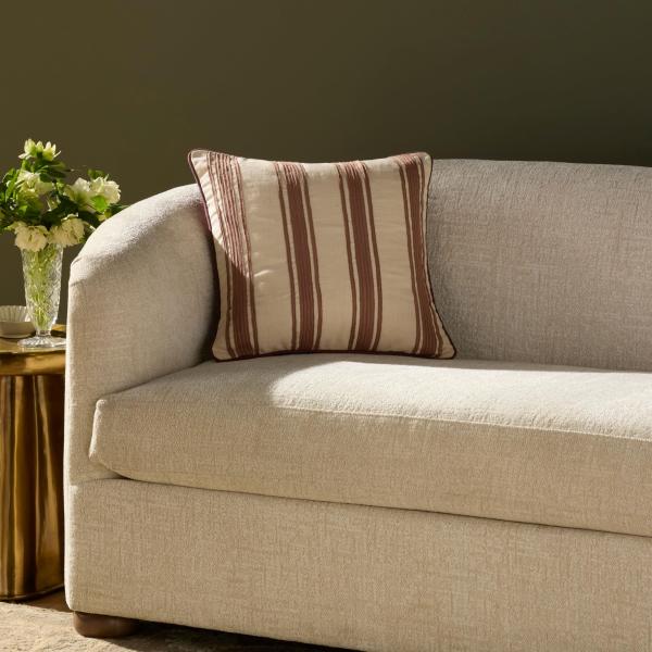 Loloi Chris Loves Julia Verona Collection PCJ0033 Chestnut 18'' x 18'' Cover w/Down Pillow