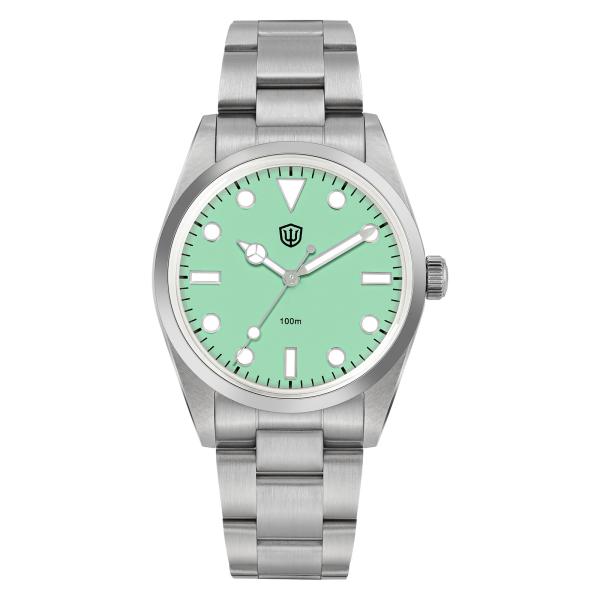 WD1016 VH31 Sweep Quartz Watch - Men Watches 37mm 39mm Dial Stainless Steel Wristwatch Luminous Waterproof 100M