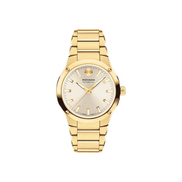 Movado Museum Imperiale Women's Watch - Swiss Automatic, Self-Winding, Stainless Steel Bracelet - Classic, Luxury Fashion Timepiece for Her - 33mm
