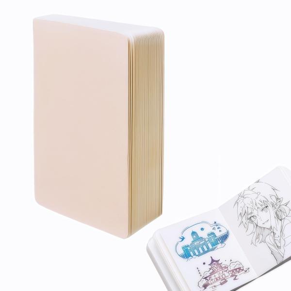 ミニ水彩スケッチブック 230gsm 58枚 ポケットサイズ アートノート