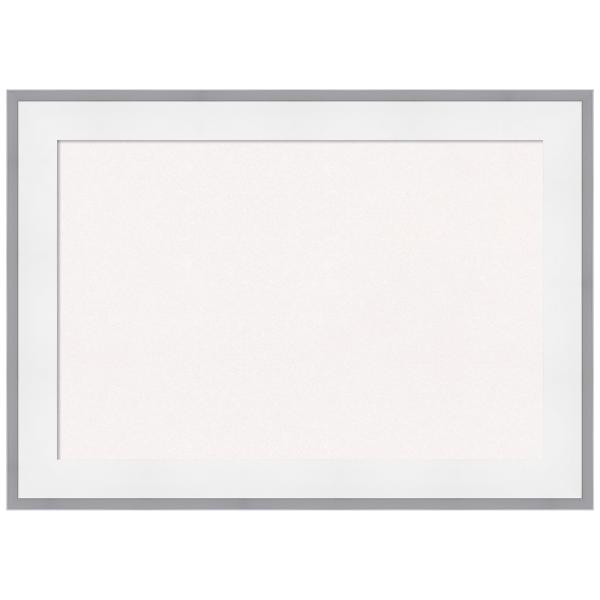 Amanti Art White Cork Board for Wall, 15x21 Vision Board with White Frame, Small Corkboard Office Decor for Home Organization, Modern Corkboard Pinboa