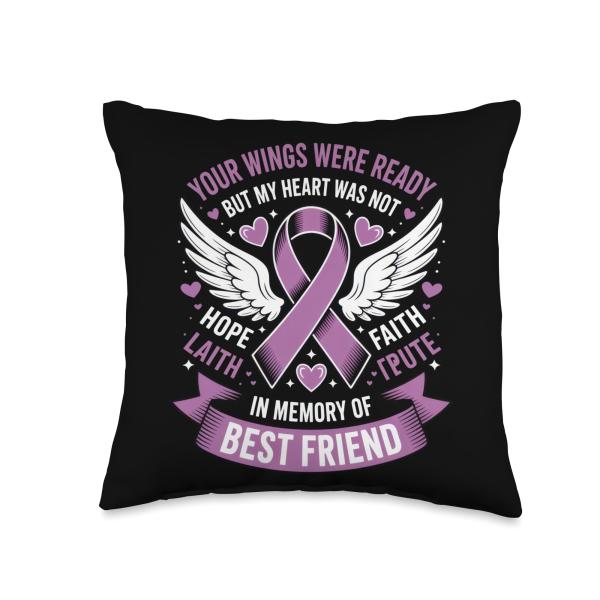 Your Wings were Ready But My Heart was Not Memorial Outfit Throw Pillow