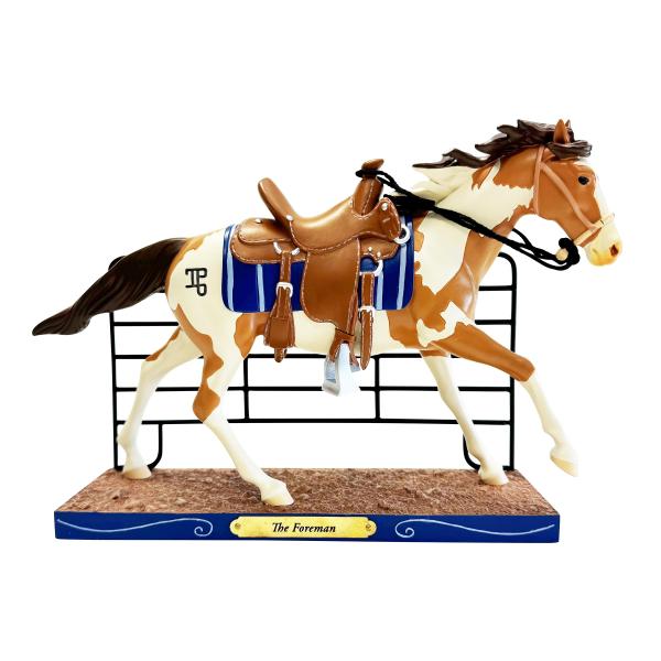 Enesco The Trail of Painted Ponies フォアマンフィギュア、7.01インチ、マルチカラー
