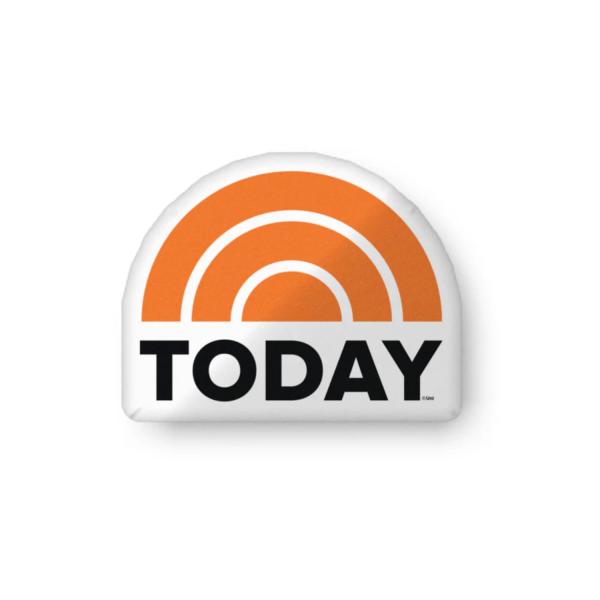 NBC Today Logo Throw Pillow - 16 x 16 Decorative Couch Pillow - Officially Licensed Home D〓cor