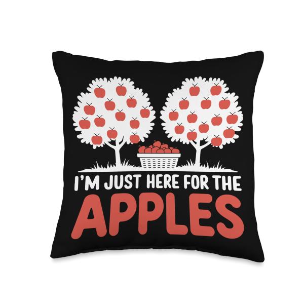 I'm Just Here for The Apples Harvest Festival Throw Pillow