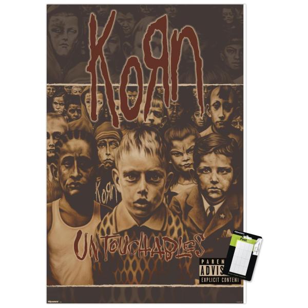 Korn - Untouchables Wall Poster, 22.4L" x 14.7W", Premium Poster ＆ Mount Bundle