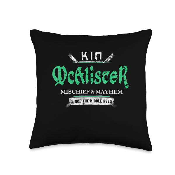 Kin McAlister Mischief and Mayhem Since The Middle Ages Throw Pillow