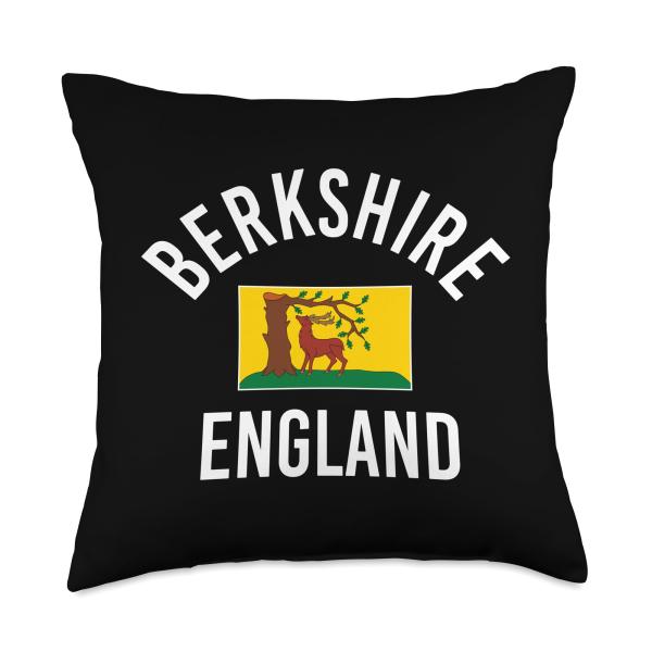 Berkshire England Flag Throw Pillow