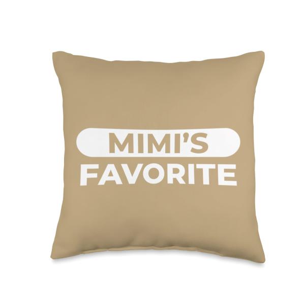 Grandparent Mimi's Favorite, Mimi's Favorite Grandchild Say Throw Pillow