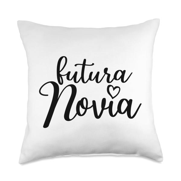 Futura Novia Spanish Bride to Be Wedding Bridal Bachelorette Throw Pillow