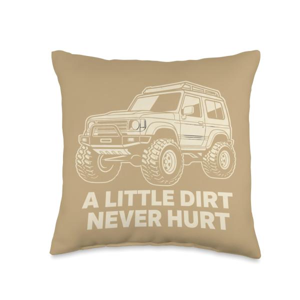 Trucks ＆ Off-Road, My Raised Rig Anthem Throw Pillow
