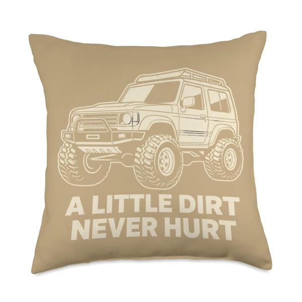 Trucks ＆ Off-Road, My Raised Rig Anthem Throw Pillow