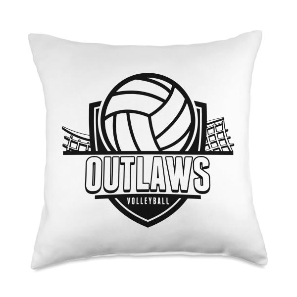 Outlaws Volleyball Back to School Spirit Throw Pillow