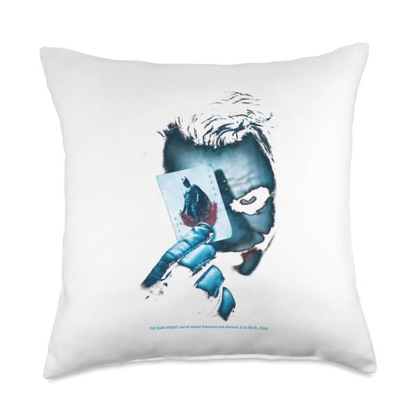 Joker Card The Dark Knight Batman Fans Collector Throw Pillow