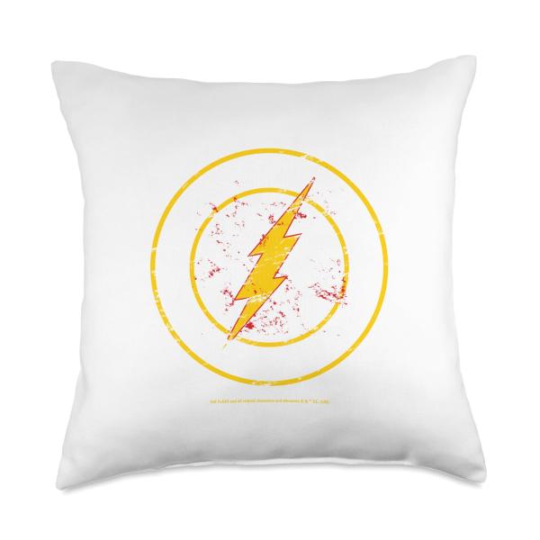 Central City Running Club Lightning Logo Throw Pillow