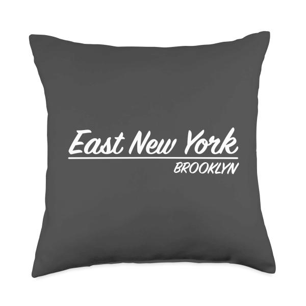 East New York Brooklyn Neighborhood Old School New York Throw Pillow