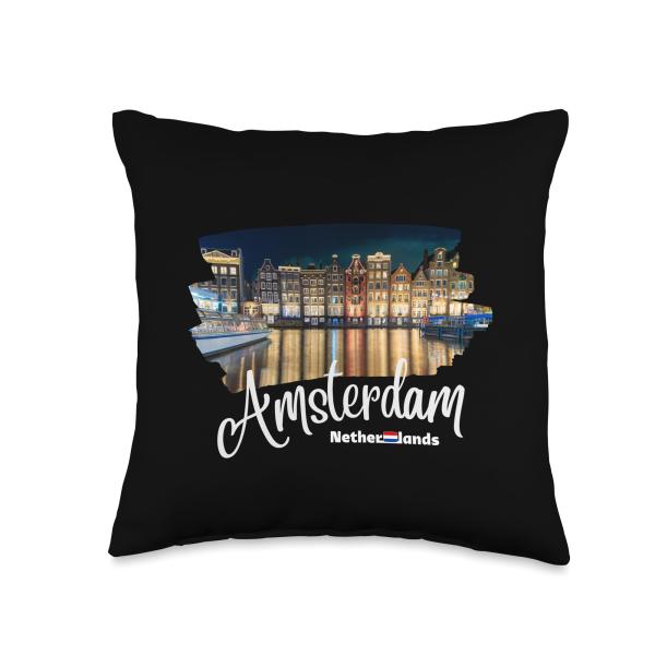 Amsterdam Throw Pillow