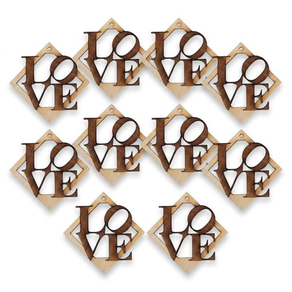 10PK Love Park Ornament for Christmas Tree, Philadelphia Souvenirs and Gifts