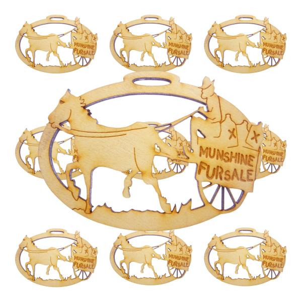 10PK Personalized Moonshine Ornament for Christmas Tree, Moonshine Gifts for Men, Moonshiners Merchandise