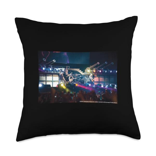 AC DC Live Arena Stage Rock Concert Thunder Tour Throw Pillow