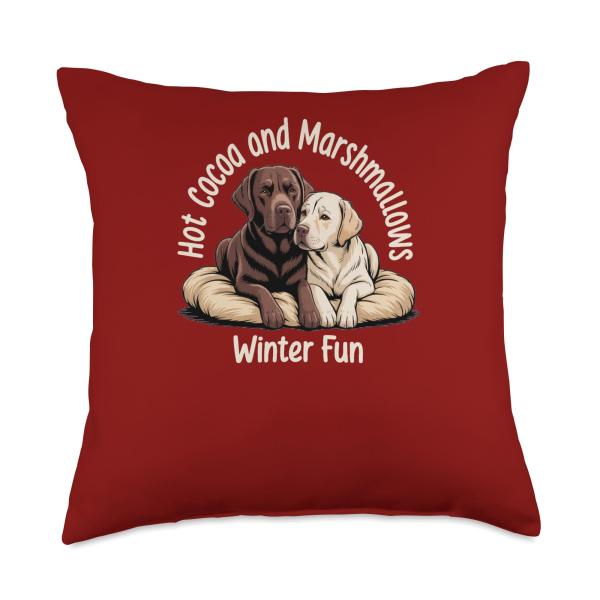Lab Fun - Chocolate and Marshmallow Throw Pillow