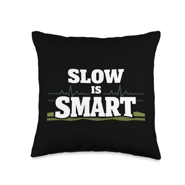Recovery Run Easy Miles Zone 2 Slow Run Aerobic Base Throw Pillow