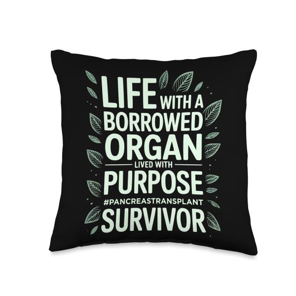 Organ Donation Pancreas Transplant Organ Donor Throw Pillow