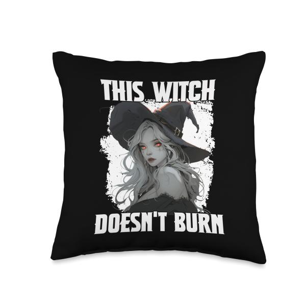 Witches T | Cute Halloween Witch | Witchcraft Witch Costume Throw Pillow