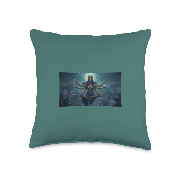 Lady Mystic Throw Pillow