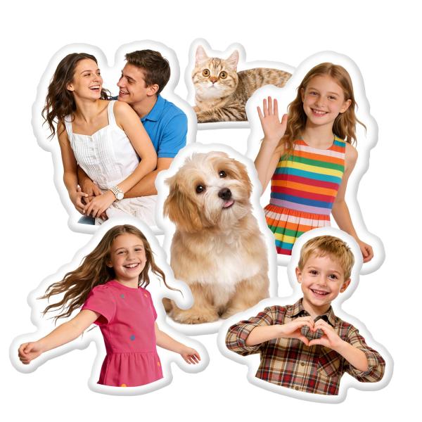 Krusdept Custom Body Pillow with Picture - Personalized Funny Photo Pillow, Customized Pet Couple Family Friend Throw Pillow, Gift for Him Her, Birthd