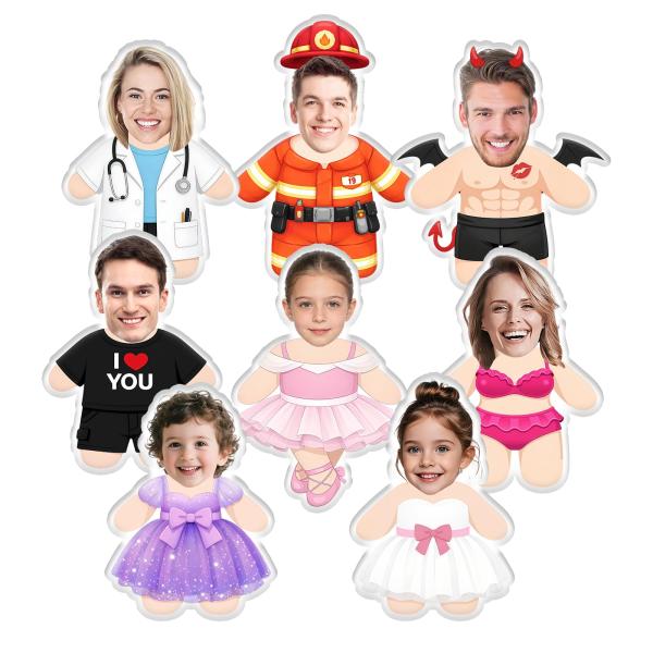 Krusdept Custom Body Pillow with Picture - Personalized Funny Photo Pillow, Customized Pet Couple Family Friend Throw Pillow, Gift for Him Her, Birthd