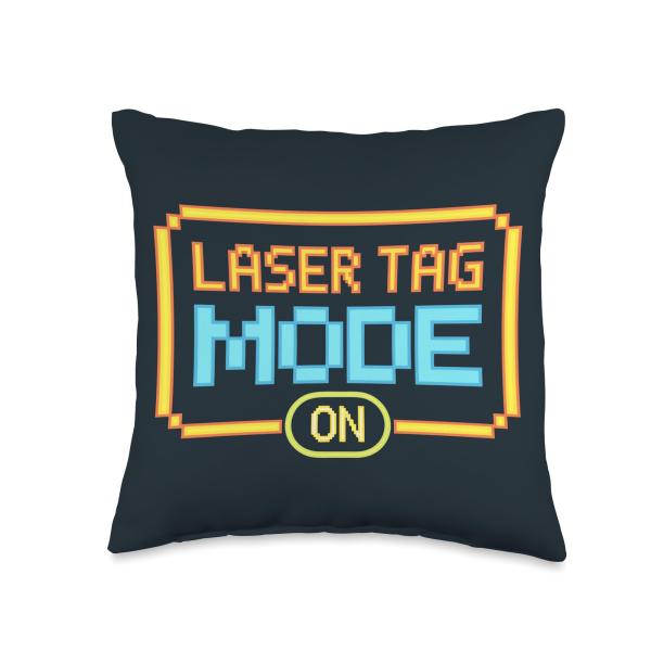 Laser Tag Player Battle Laser Tag Mode Throw Pillow