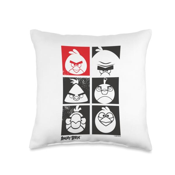 Angry Birds Hero Group Throw Pillow