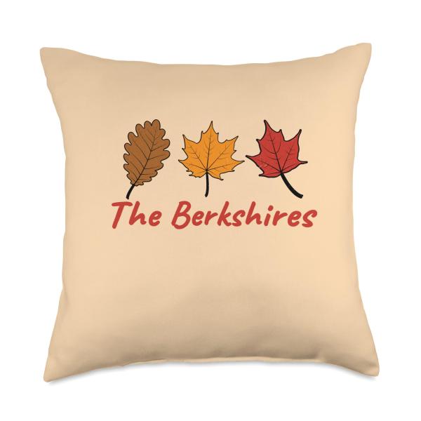 The Berkshires Mountains Fall Foliage Autumn Rustic Leaves Throw Pillow